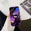 Funda iPhone Jujutsu Kaisen Gojo Satoru Púrpura Hueco Rojo