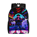 Mochila Jujutsu Kaisen Megumi Perros Divinos Neón