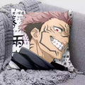 Cojín Jujutsu Kaisen Sukuna Sonrisa Dientes Kanji
