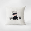 Cojín Jujutsu Kaisen Logo Gojo Chibi Blanco