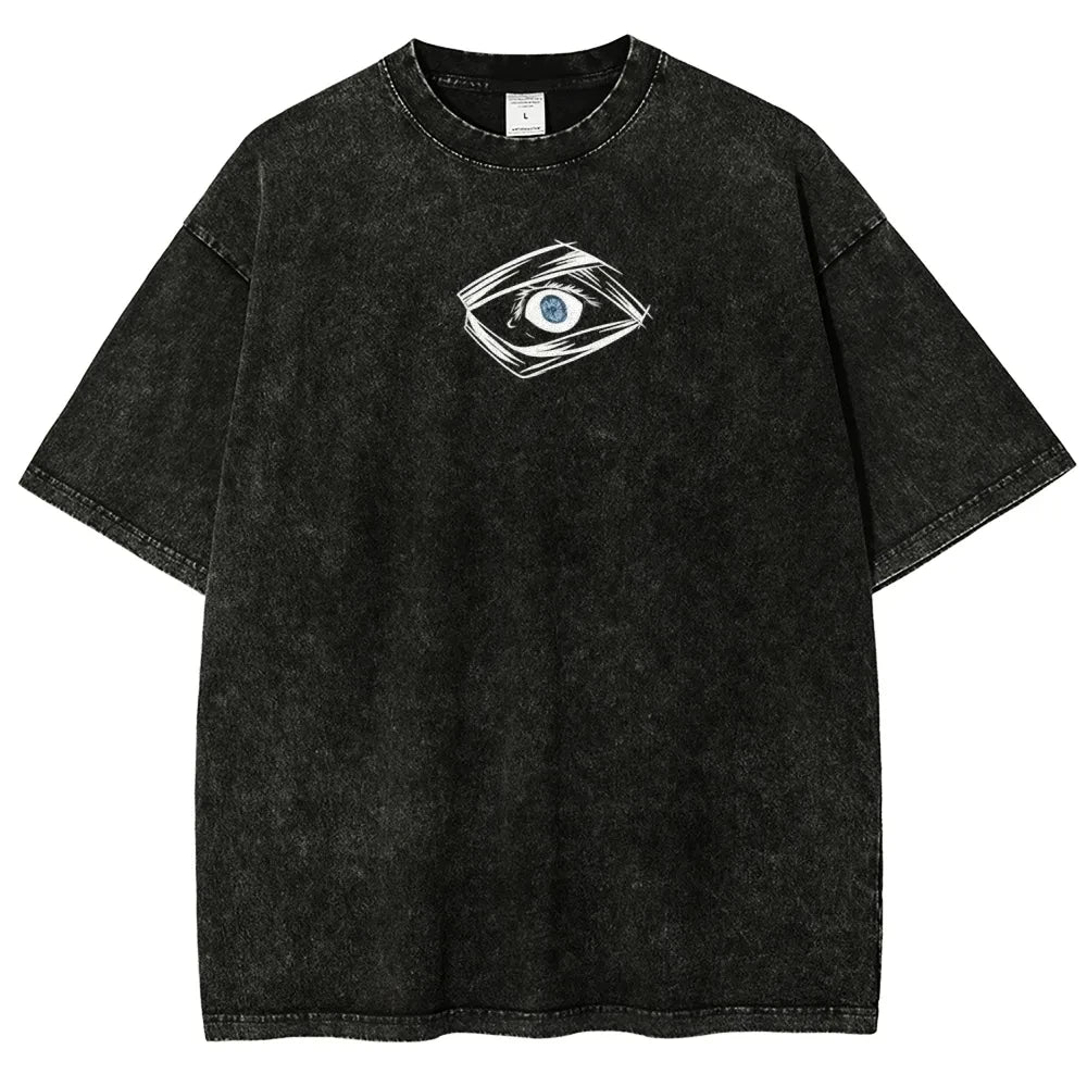 T-shirt Jujutsu Kaisen Gojo Doigt Levé Signature