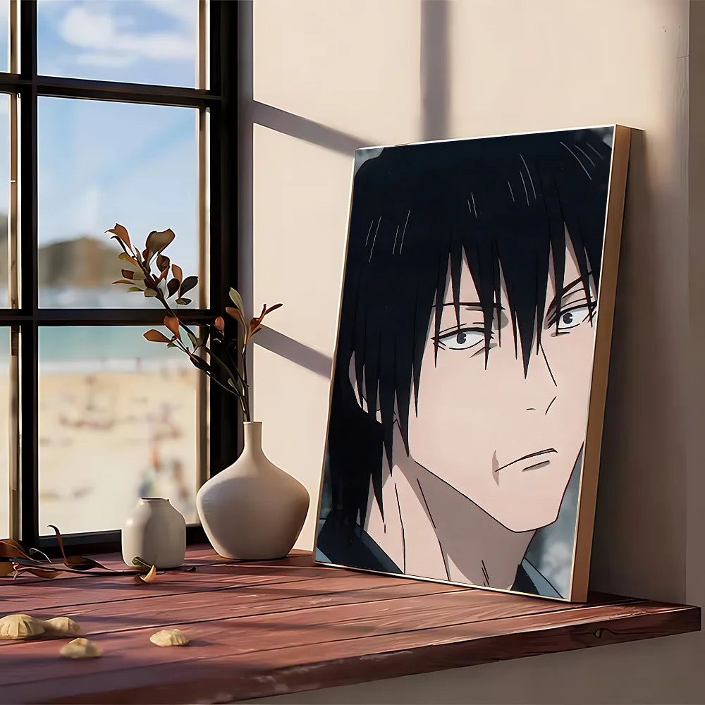 Affiche Jujutsu Kaisen de Toji, portrait bleu foncé