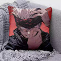 Cojín Jujutsu Kaisen Gojo Venda Fondo Rojo