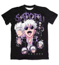 Camiseta Jujutsu Kaisen Gojo Satoru Collage Violeta
