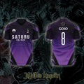 Camiseta Deportiva Jujutsu Kaisen Gojo Fútbol Número Ocho Azul