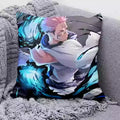 Cojín Jujutsu Kaisen Sukuna Kimono Aura Turquesa
