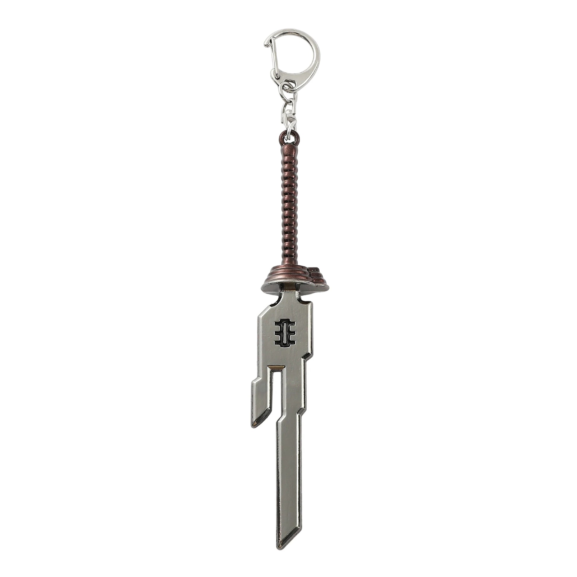 Porte-clés Jujutsu Kaisen en forme de dague maudite Toji, couleur foncée.