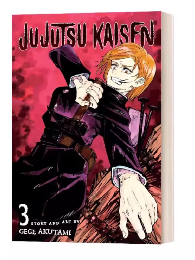 Jujutsu Kaisen English manga volume 3 cover with Jujutsu sorcerer character artwork