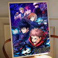 Póster Jujutsu Kaisen Personajes Escuela Tokio Temporada Anime