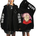 Chaqueta Jujutsu Kaisen Dos Mitades Yuji Sukuna Recortadas