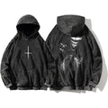 Sudadera Jujutsu Kaisen Yuta Rika Máscara Blanco y Negro