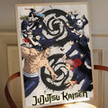 Póster Jujutsu Kaisen Dominio Santuario Malevolente Negro