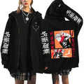 Chaqueta Jujutsu Kaisen Yuji Mano en la Cabeza Naranja