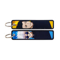 Llavero Jujutsu Kaisen Gojo x Geto Amarillo y Azul