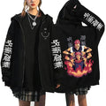 Chaqueta Jujutsu Kaisen Sukuna Brazos Cruzados Llamas
