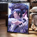 Póster Jujutsu Kaisen Yuta x Rika Sombra Azul