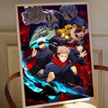 Póster Jujutsu Kaisen Equipo Tokio Combate Energía Oculta
