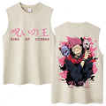Camiseta sin mangas Jujutsu Kaisen Sukuna Máscaras de Zorro Rosa