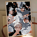Póster Jujutsu Kaisen Personajes Mosaico Manga Cubierta