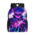 Mochila Jujutsu Kaisen Gojo Neón Azul Violeta