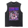 Camiseta sin mangas Jujutsu Kaisen Vintage Sukuna Morado