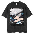 Camiseta Jujutsu Kaisen Gojo Marco Negro Desvaído
