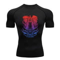 Camiseta de compresión Jujutsu Kaisen Símbolo de Sukuna