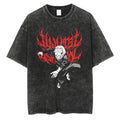 T-shirt Jujutsu Kaisen Sukuna Lettrage Rouge Metal