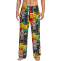 Pijama Jujutsu Kaisen Diseño Vintage Amarillo y Rojo