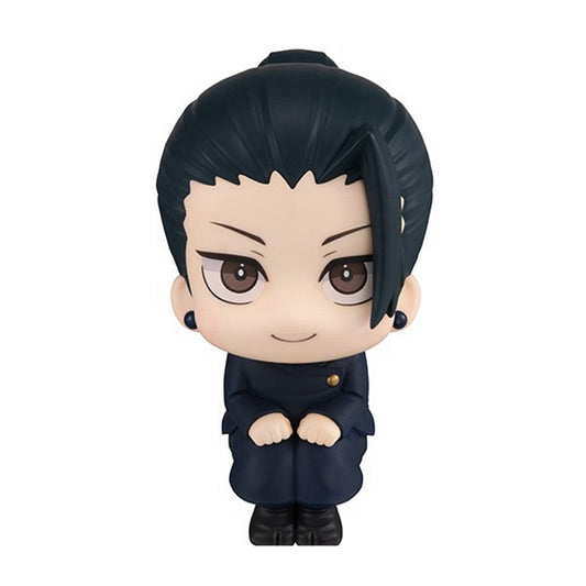 Figura Geto Suguru sentado, atuendo oscuro, 10 cm